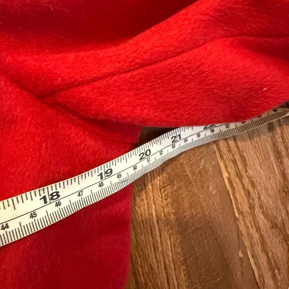 Calvin Klein bold red wool cashmere blend wrap peacoat size 10 - Picture 10 of 15